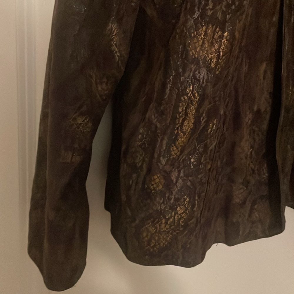 Multi Colored Reptile Print Blazer - image 2